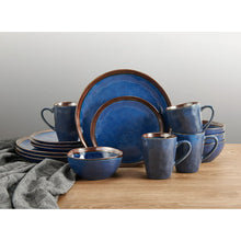 Load image into Gallery viewer, Mikasa Talia Blue 16-piece Dinnerware Set