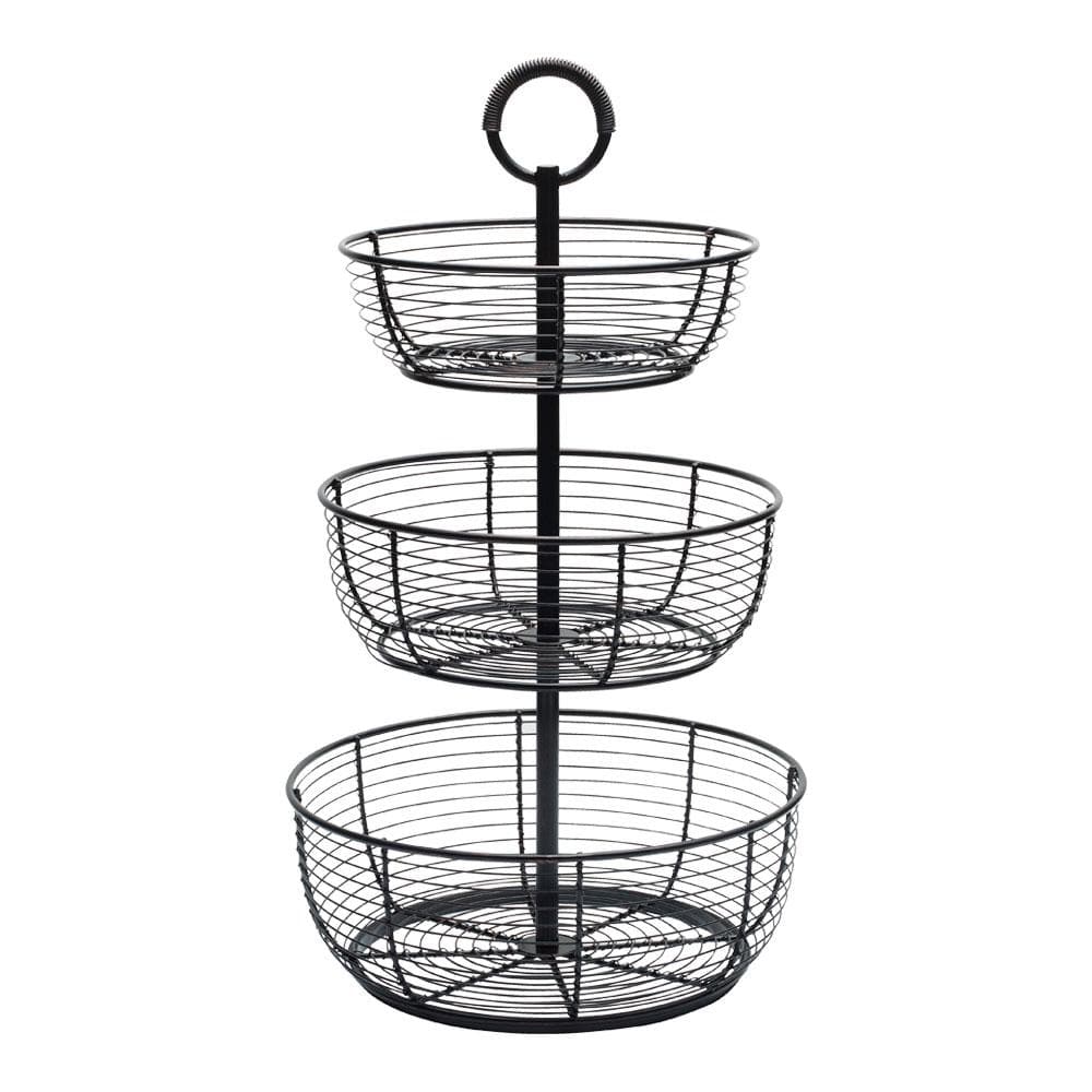 Gourmet Basics by Mikasa 3-Tier Round Wrap Basket