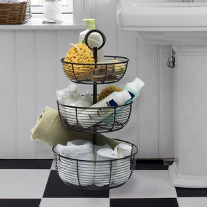 Gourmet Basics by Mikasa 3-Tier Round Wrap Basket