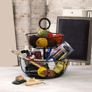 Gourmet Basics by Mikasa 3-Tier Round Wrap Basket