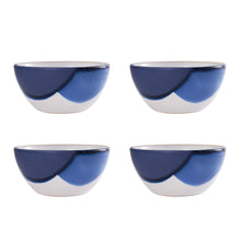 Load image into Gallery viewer, Gourmet Basics by Mikasa Caden Blue 16-piece Dinnerware Set