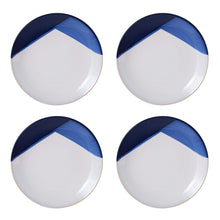 Load image into Gallery viewer, Gourmet Basics by Mikasa Caden Blue 16-piece Dinnerware Set