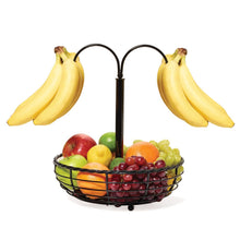 Load image into Gallery viewer, Gourmet Basics by Mikasa Rope Fruit Basket with Double Banana Hook