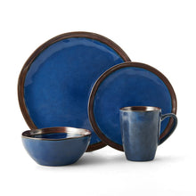 Load image into Gallery viewer, Mikasa Talia Blue 16-piece Dinnerware Set