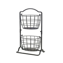 Load image into Gallery viewer, Gourmet Basics by Mikasa Harbor 2 Tier Hanging Basket