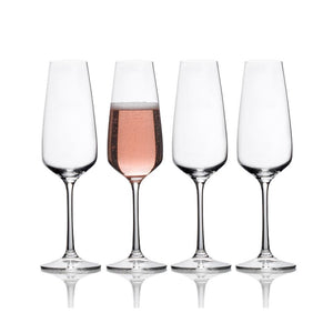 Mikasa Melody Champagne Flute, Set of 4, 9.5-ounce
