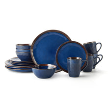 Load image into Gallery viewer, Mikasa Talia Blue 16-piece Dinnerware Set